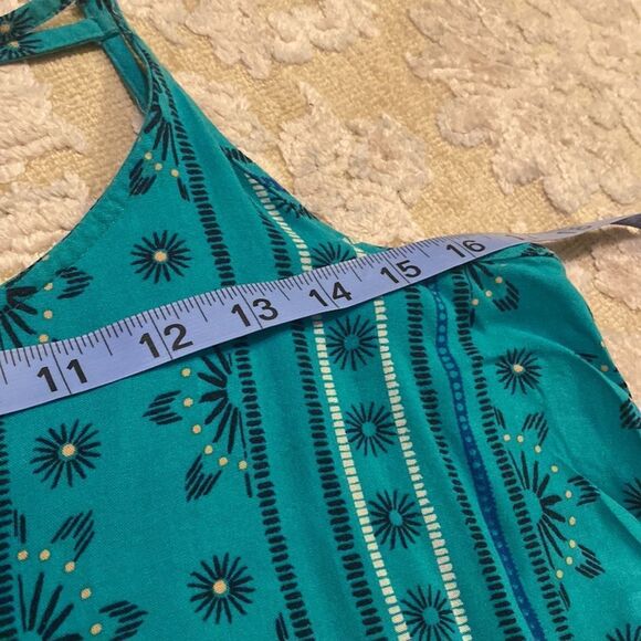 Teal Turquoise Racerback Summer Dress - Picture 6 of 13